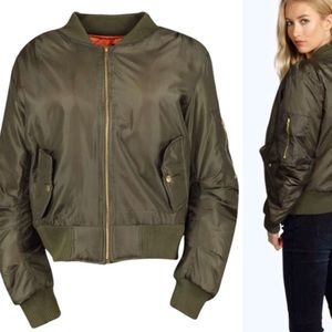 Olive Bomber Jacket